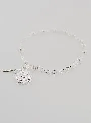 Armband Tientje Zilver Kralen 4 mm