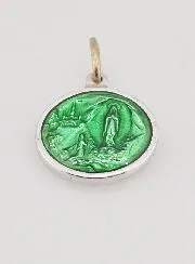 Hanger Onze Lieve Vrouw van Lourdes - Groen 15mm