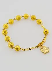 Armband Tientje Lourdes - Goud Kralen - 19 cm