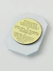 Auto Plakette Onze Lieve Vrouw van Lourdes - 4 cm