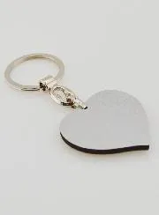 Sleutelhanger Hart Madonna van Lourdes - 4 cm