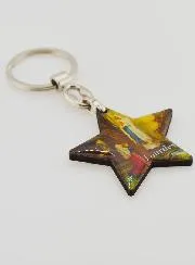 Sleutelhanger Ster Notre Dame van Lourdes - 4 cm