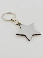 Sleutelhanger Ster Notre Dame van Lourdes - 4 cm