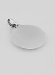 Zilveren Hanger Moeder Maria met Kind en Bloemen - 18 mm