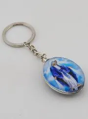 Sleutelhanger Onze Lieve Vrouw Souvenir van Lourdes - 25mm
