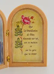 Tweeluik Icoon Jezus Heilig Hart + Gebed van Zegen