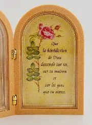 Tweeluik Icoon Heilige Antonius van Padua met Gebed