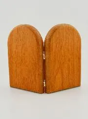 Tweeluik Icoon Maria die de Knopen Ontwart met Gebed