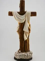 Beeld Heilige Franciscus bij het Kruis - 30 cm