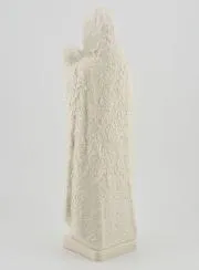 Beeld Maagd Maria met Kind Jezus - Ivoorkleur.- 25 cm