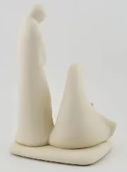 Beeld Heilige Familie Handgemaakt Modern - Porselein - 16 cm