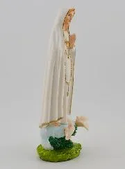 Beeld Onze Lieve Vrouwe van Fatima - met de Hand Geschilderd - 15 cm