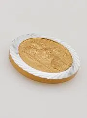 Auto Christoffel Zilverkleurig en Goudkleurig - 3.5 cm