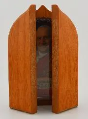 Houten Drieluik Icoon Paus Johannes XXIII