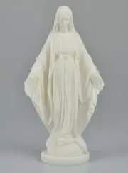 Beeld Maria Wonderdadige van Albast - 23 cm