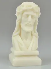 Beeld Buste Jezus met Doornen Kroon van Albast