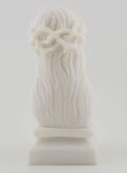 Beeld Buste Jezus met Doornen Kroon van Albast