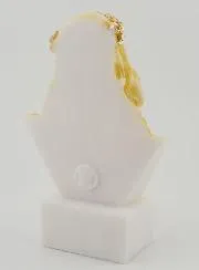 Albasten Buste Standbeeld Hart van Jezus met Doornenkroon - 14cm