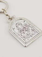 Sleutelhanger Onze Lieve Vrouw van Jeruzalem - Echt Zilver - 5 cm