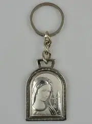 Sleutelhanger Onze-Lieve-Vrouw van Medjugorje - 925 Zilver - 5 cm