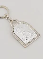 Sleutelhanger Moeder Gods van Tederheid - Echt Zilver - 5 cm