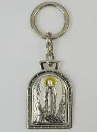 Sleutelhanger Onze Lieve Vrouwe van Lourdes - Echt Sterling Zilver - 5 cm