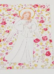 Doop Kaart - Beschermengel - Roze