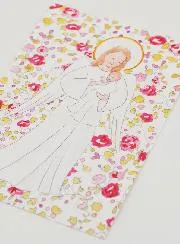 Doop Kaart - Beschermengel - Roze
