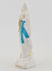 Beeld Maria Onze-Lieve-Vrouw van Lourdes met Goud Rozenkrans - 10 cm