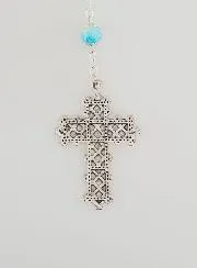 Rozenkrans Blauw Modieus Trendy Blauw Emaille
