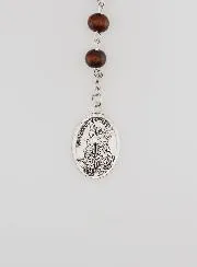 Rozenkrans Heilige Michaël uit Hout aan Ketting