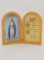 Icoon Tweeluik Maria Wonderdadige + Gebed