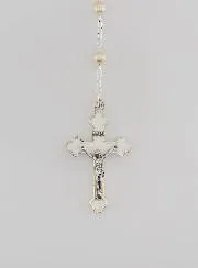 Rozenkrans Eerste Communie Zilver + Hanger