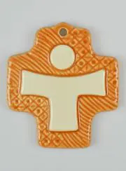 Kruis van Keramiek - Oranje