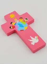 Kruis Hout - Roze