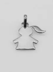 Hanger Meisje Silhouet 925 Zilver