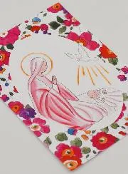 Doop-Prent - Maagd Maria en Duif