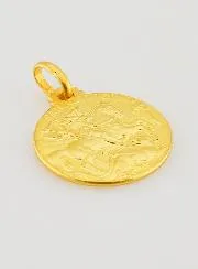 Doop Hanger Heilige Joris Verguld - 18mm