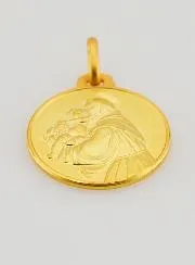 Doop Hanger St. Antonius Verguld - 18mm