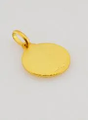 Doopmedaille Duif Heilige Geest Verguld - 14mm