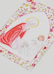 Doop Prent - Heilige Maria en Beschermengel