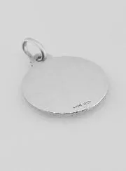 Zilveren Doop Hanger Jezus Heilig Hart 925 Zilver - 18mm