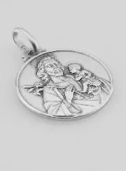 Doop Hanger Sint Jozef van Massief Zilver