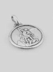 Doop Hanger Heilige Michaël 925 Zilver