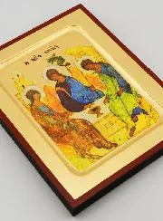 Byzantijnse Icoon Heilige Drievuldigheid van Rublev - 17 cm