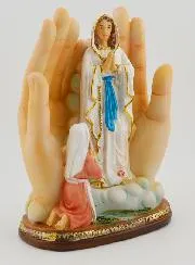 Beeld Maria met Verlichting Gebed - 14cm