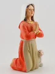 Beeld Heilige Bernadette Biddend - 18 cm
