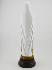 Beeld Maria van Lourdes op Voetstuk - 30 cm