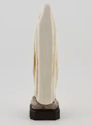 Polychroom Beeld Maria van Lourdes op Voetstuk - 15 cm