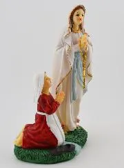 Beeld Onze Lieve Vrouw van Lourdes en St Bernadette - 18 cm